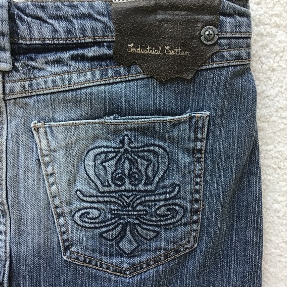 INDUSTRIAL COTTON SIZE 3 BLUE DENIM PENCIL SKIRT - Picture 3 of 7